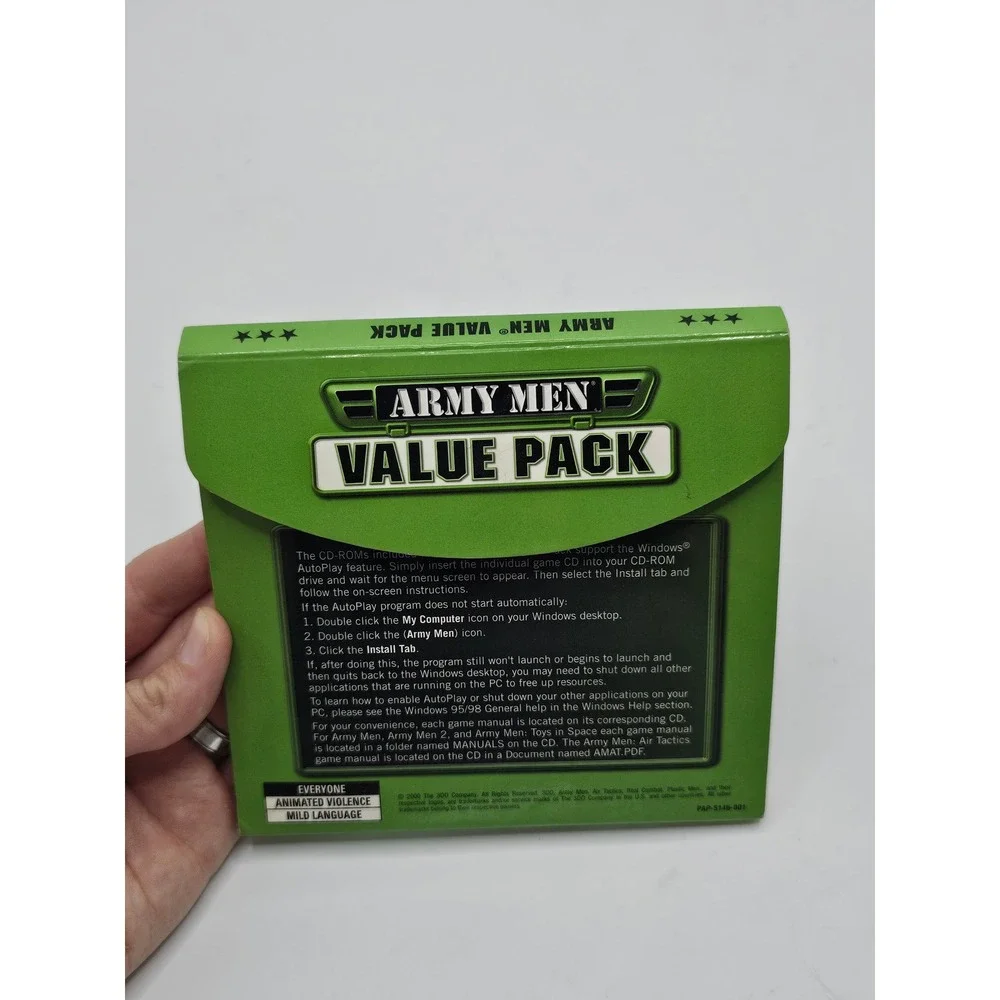 Army Men Value Pack PC CD-ROM 4-Game Collection 3DO Toys in Space Air Tactics